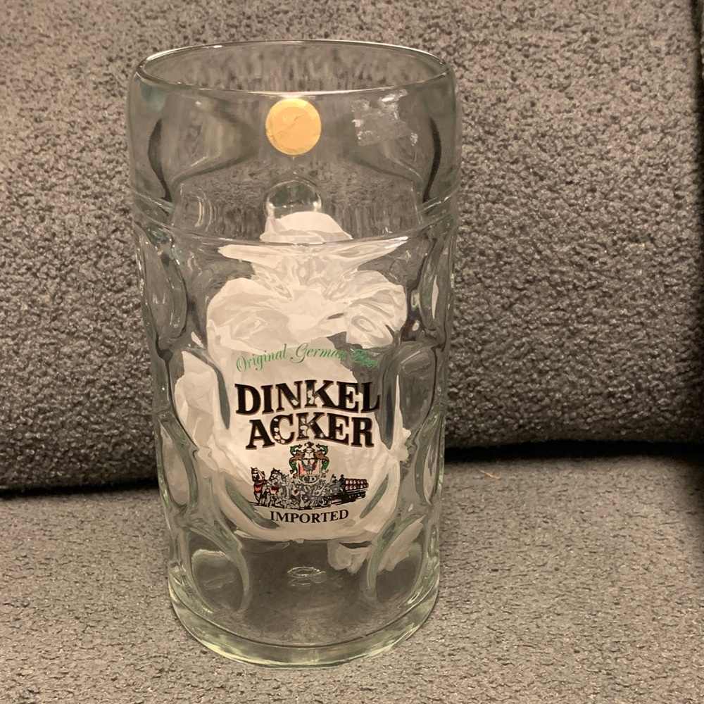Dinkel Acker  Glass Beer Stein